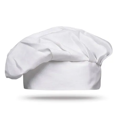 Bonetă de bucătar CHEF — culoarea Alb, față