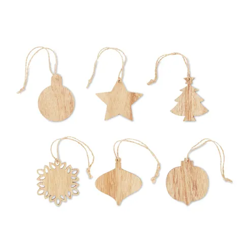 Set de ornamente CHRISET — culoarea Lemn, față