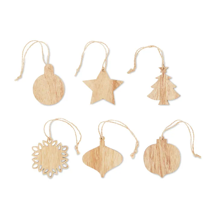 Set de ornamente CHRISET — culoarea Lemn, față