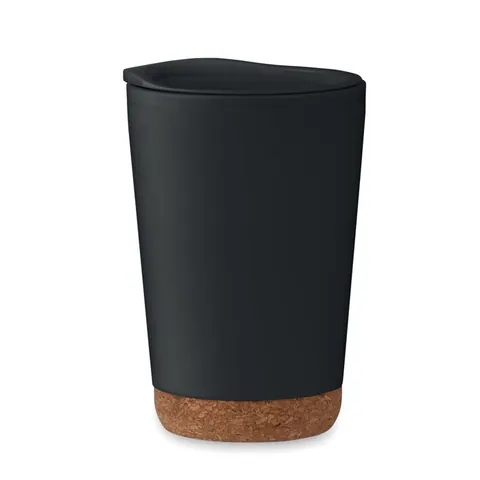 Cană termică CO — culoarea Negru, față
