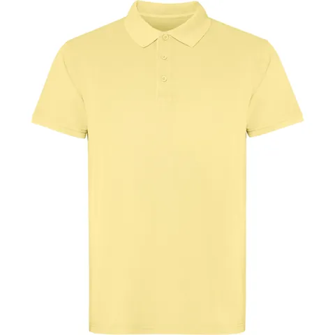 Tricou polo unisex Cobain — culoarea Galben pastel spălat, imagine produs