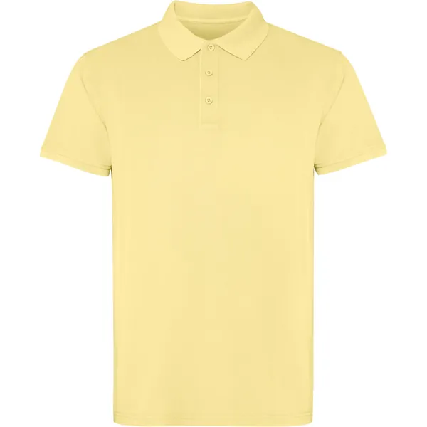 Tricou polo unisex Cobain — culoarea Galben pastel spălat, imagine produs