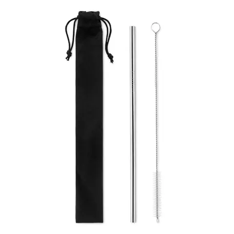 Set de tacâmuri COLD STRAW — culoarea Argint mat, față