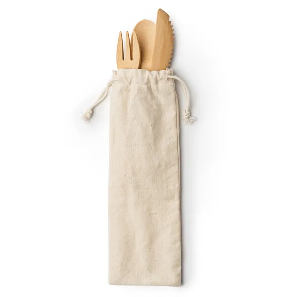 Set de tacâmuri Colmer — culoarea Natural, imagine produs