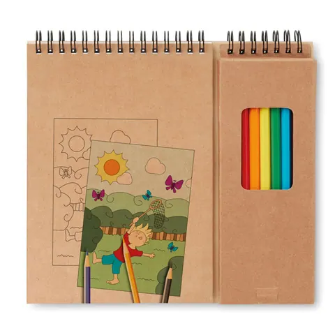Set de colorat COLOPAD — culoarea Bej, față