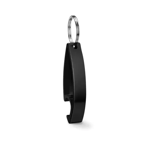 Breloc cu desfăcător COLOUR TWICES — culoarea Negru, față