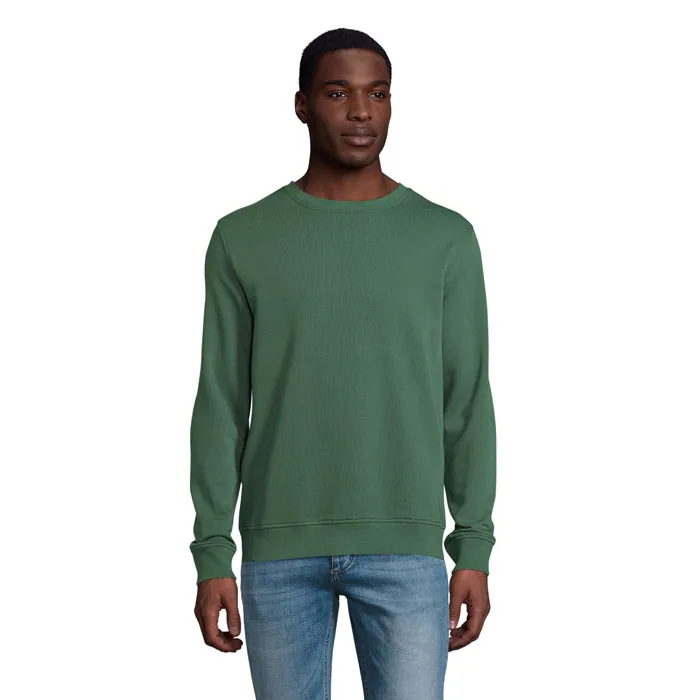 Hanorac unisex COMET — culoarea Verde sticlă, față