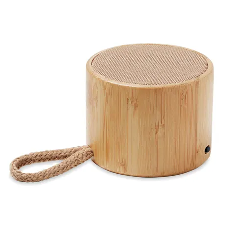 Boxă portabilă COOL — culoarea Lemn, față