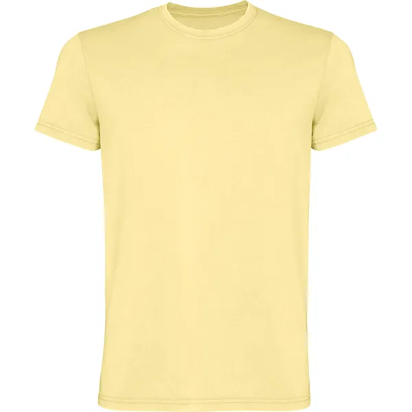 Tricou bărbați Corgi — culoarea Galben pastel spălat, imagine produs