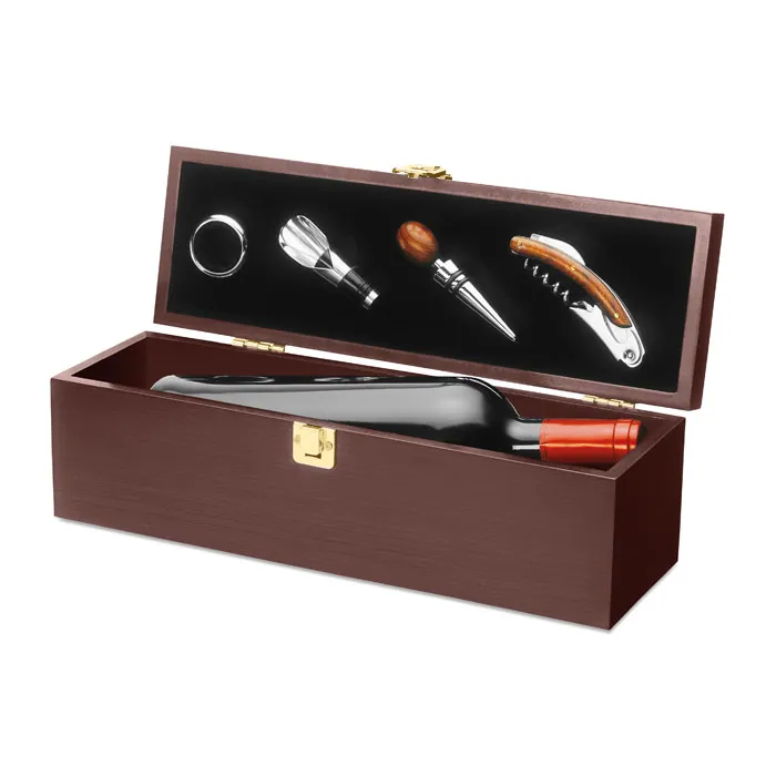 Set de vin COSTIERES — culoarea Lemn, față