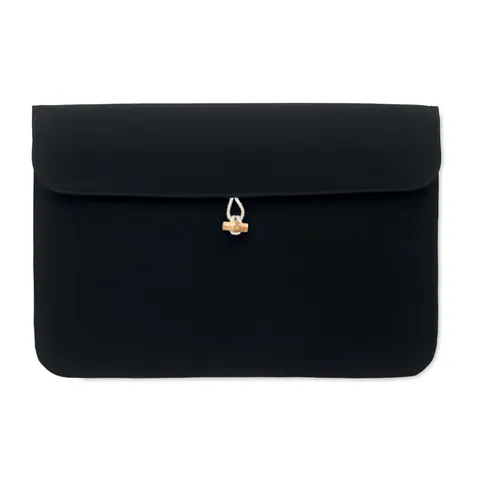 Husă pentru laptop COTIN — culoarea Negru, față