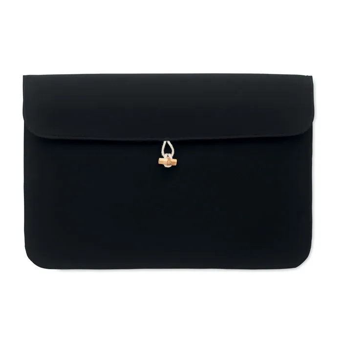 Husă pentru laptop COTIN — culoarea Negru, față