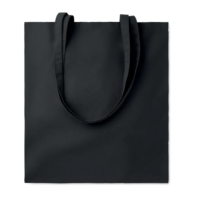 Geantă tote COTTONEL COLOUR — culoarea Negru, față