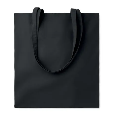 Geantă tote COTTONEL COLOUR — culoarea Negru, față
