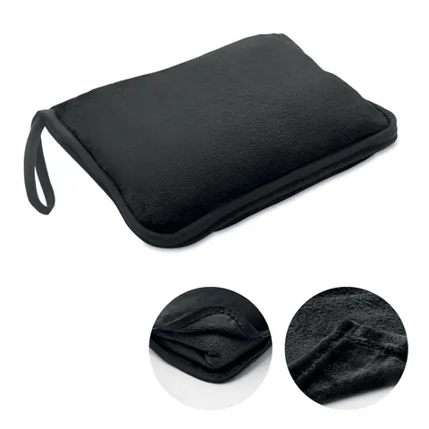 Pătură COZY — culoarea Negru, față