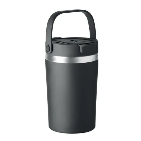 Cană termică COZYCUP — culoarea Negru, față
