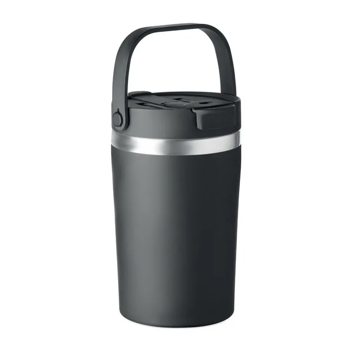 Cană termică COZYCUP — culoarea Negru, față