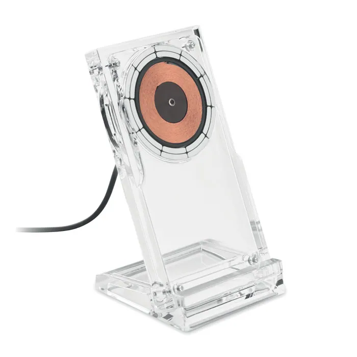 Încărcător wireless CRYL — culoarea Transparent, față