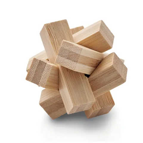 Brainteaser CUBENATS — culoarea Lemn, față