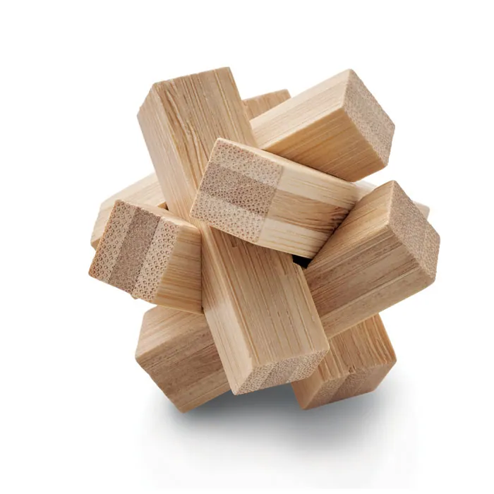 Brainteaser CUBENATS — culoarea Lemn, față