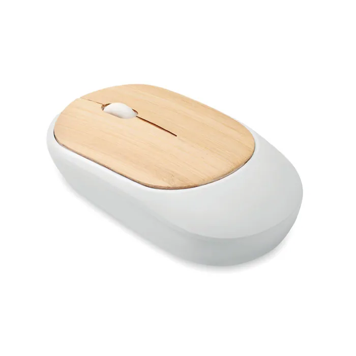 Mouse CURVY BAM — culoarea Alb, față