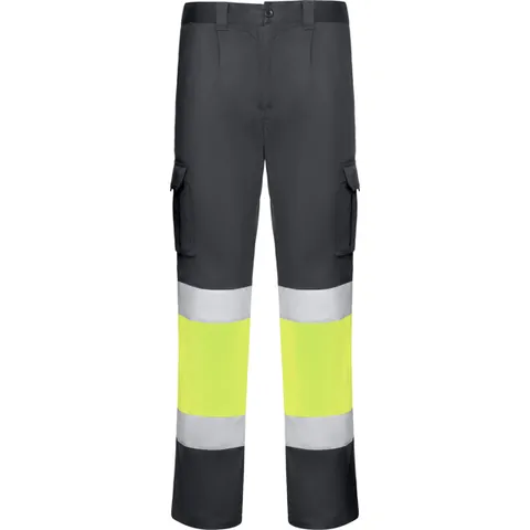 Pantaloni reflectorizanți bărbați Daily Stretch Hv — culoarea Plumb / Galben fluor, imagine produs