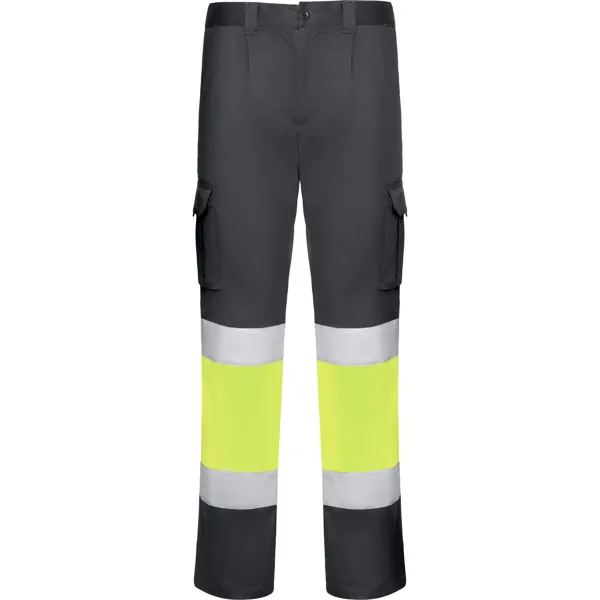 Pantaloni reflectorizanți bărbați Daily Stretch Hv — culoarea Plumb / Galben fluor, imagine produs