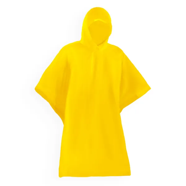 Poncho de ploaie Damper — culoarea Galben, imagine produs