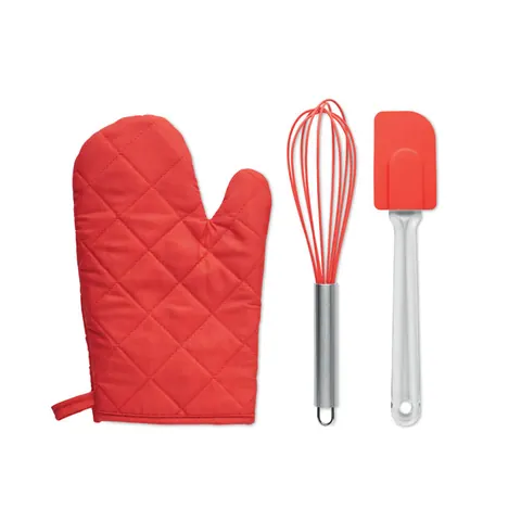 Set accesorii DATEKI — culoarea Roșu, față