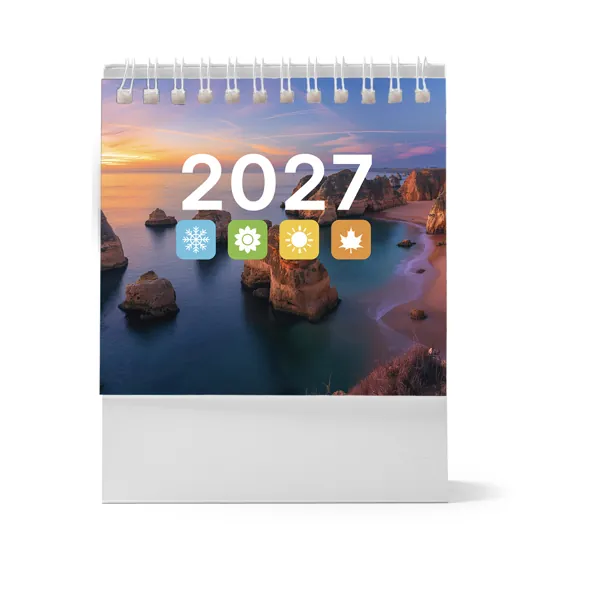 Calendar Dean — culoarea Alb, imagine produs