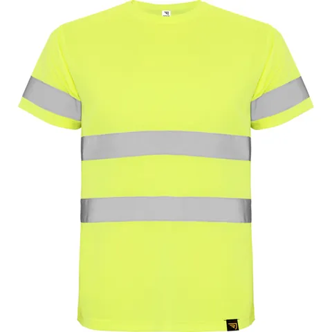 Tricou reflectorizant bărbați Delta — culoarea Galben fluor, imagine produs