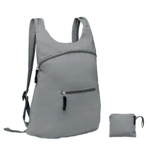 Rucsac DESTELLO — culoarea Argint mat, față