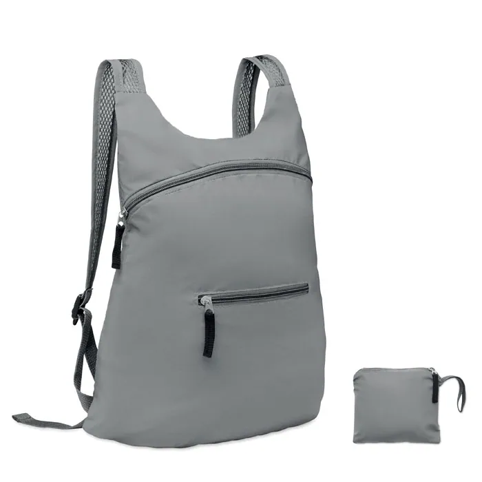 Rucsac DESTELLO — culoarea Argint mat, față