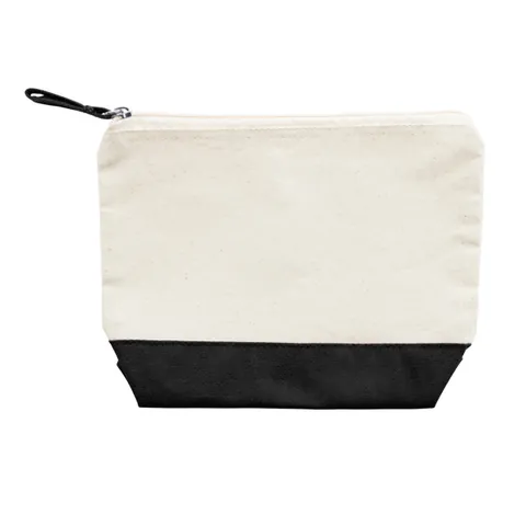 Geantă cosmetice Doel — culoarea Natural / Negru, imagine produs