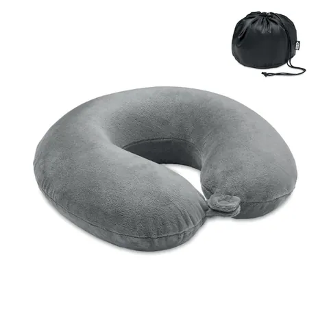 Pernă de călătorie DREAMS — culoarea Gri, față