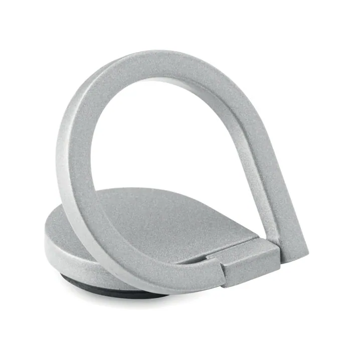 Suport pentru telefon DROP RING — culoarea Argintiu, față
