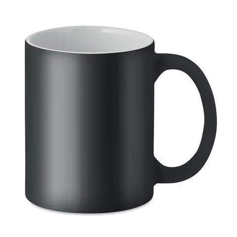 Cană ceramică DUBLIN COLOUR — culoarea Negru, față
