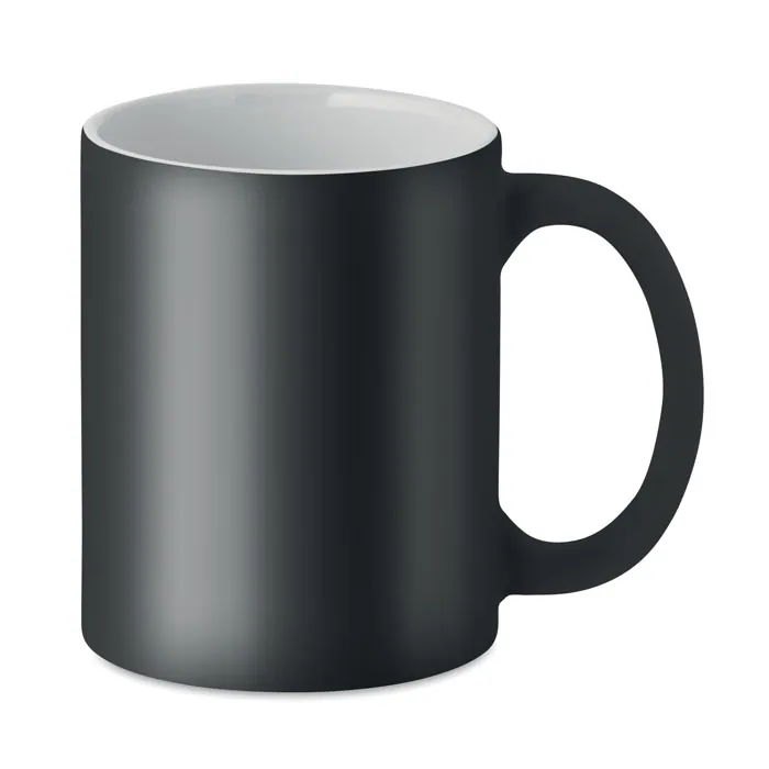 Cană ceramică DUBLIN COLOUR — culoarea Negru, față