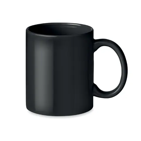 Cană ceramică DUBLIN TONE — culoarea Negru, față