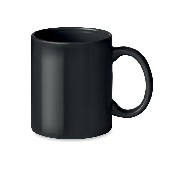 Cană ceramică DUBLIN TONE — culoarea Negru, față