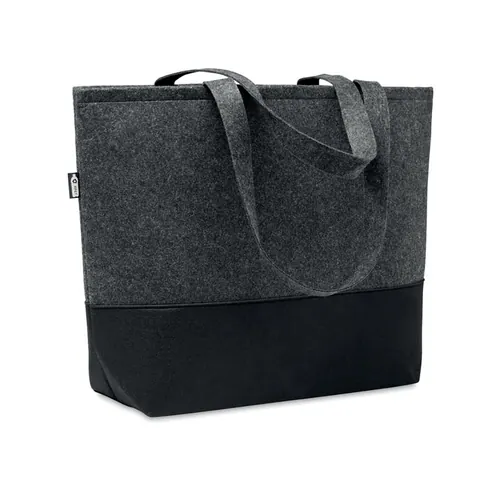 Geantă tote DUO INDICO — culoarea Gri piatră, față