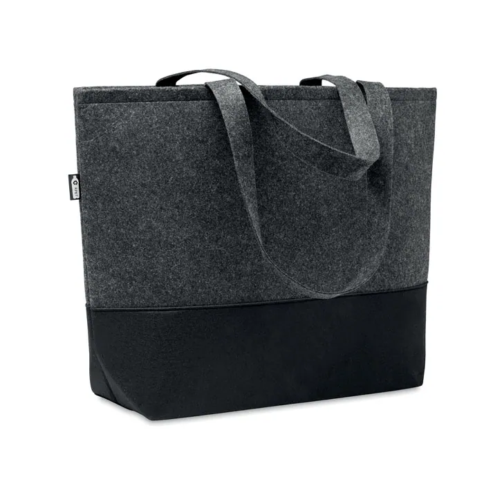Geantă tote DUO INDICO — culoarea Gri piatră, față