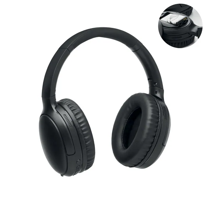 Căști ECHO — culoarea Negru, față
