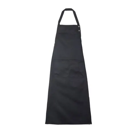 Șorț unisex EDGAR — culoarea Negru intens, față