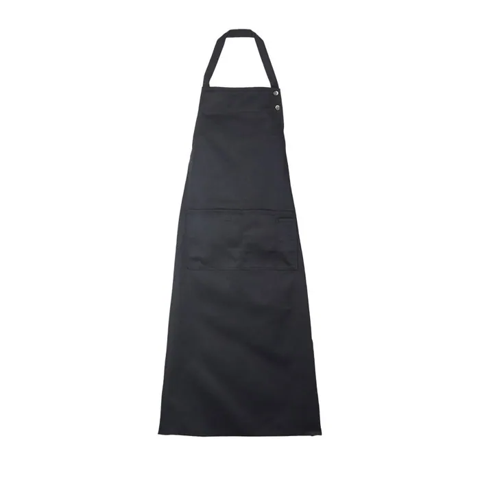 Șorț unisex EDGAR — culoarea Negru intens, față