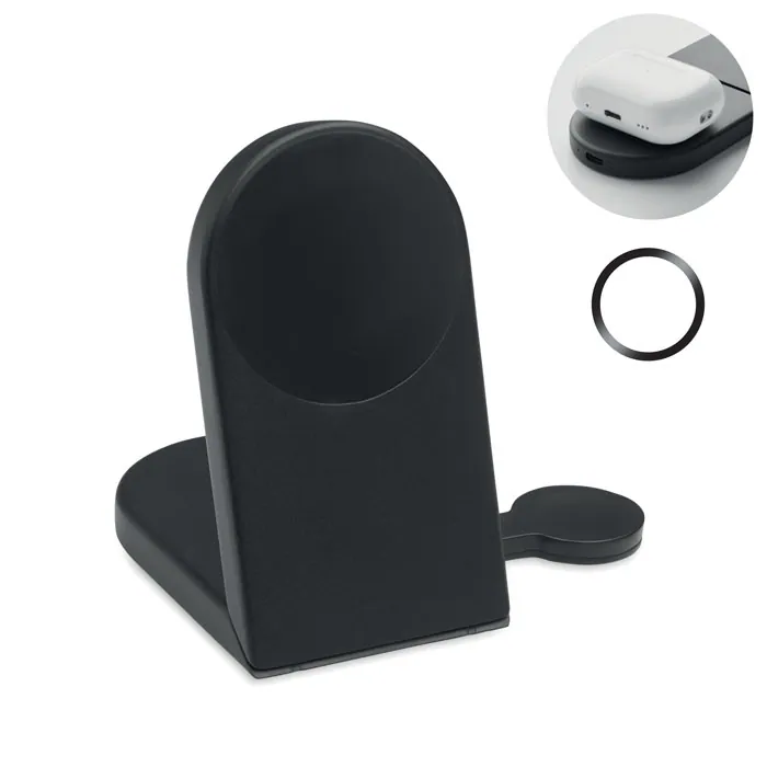 Încărcător multifuncțional ELASTI — culoarea Negru, față