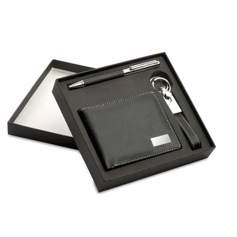 Set de scris ELEGANCI — culoarea Negru, față