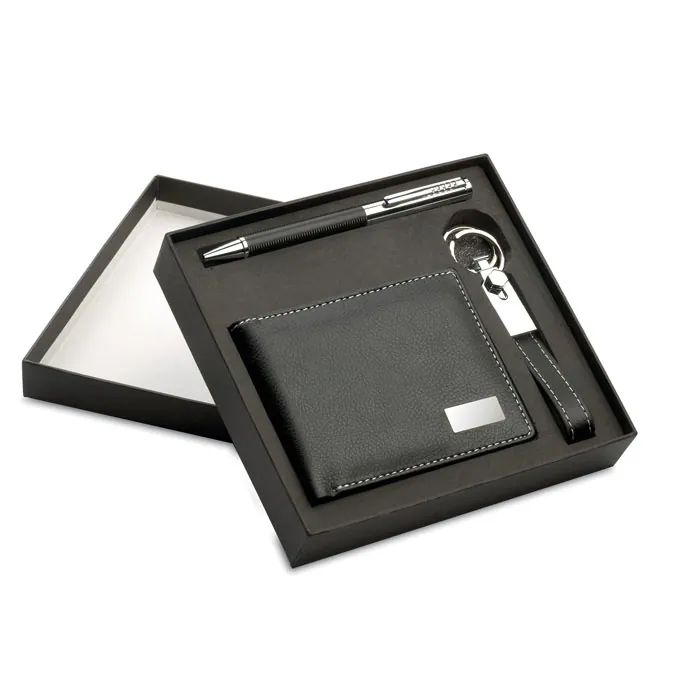 Set de scris ELEGANCI — culoarea Negru, față