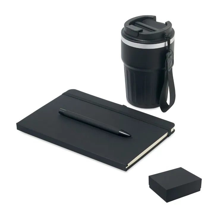 Set de scris ENGAGE — culoarea Negru, față