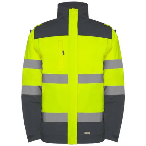Parka reflectorizantă bărbați Epsylon — culoarea Plumb / Galben fluor, imagine produs